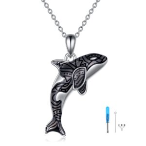 Orca Whale Urn Necklace